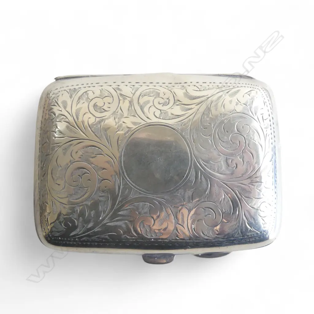STG SILVER CIGARETTE CASE, CHESTER 1922 85x60mm 52gms Image 1++