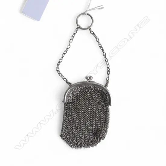 STG SILVER COIN PURSE L.95mm 51gms