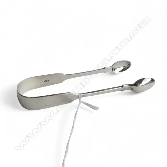 VICTORIAN PR SILVER SUGAR TONGS London 1867 by Thomas Smily. 48gms