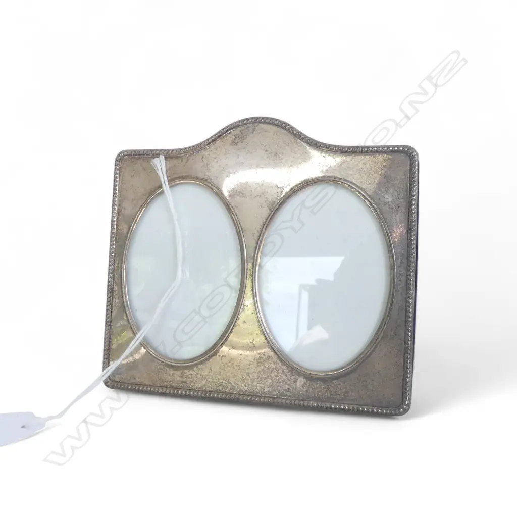 STG SILVER DOUBLE PORTRAIT PHOTO FRAME, LONDON 2000 105x115mm Image 1++