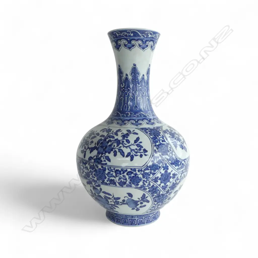 B/W CHINESE VASE H.430mm Image 1++