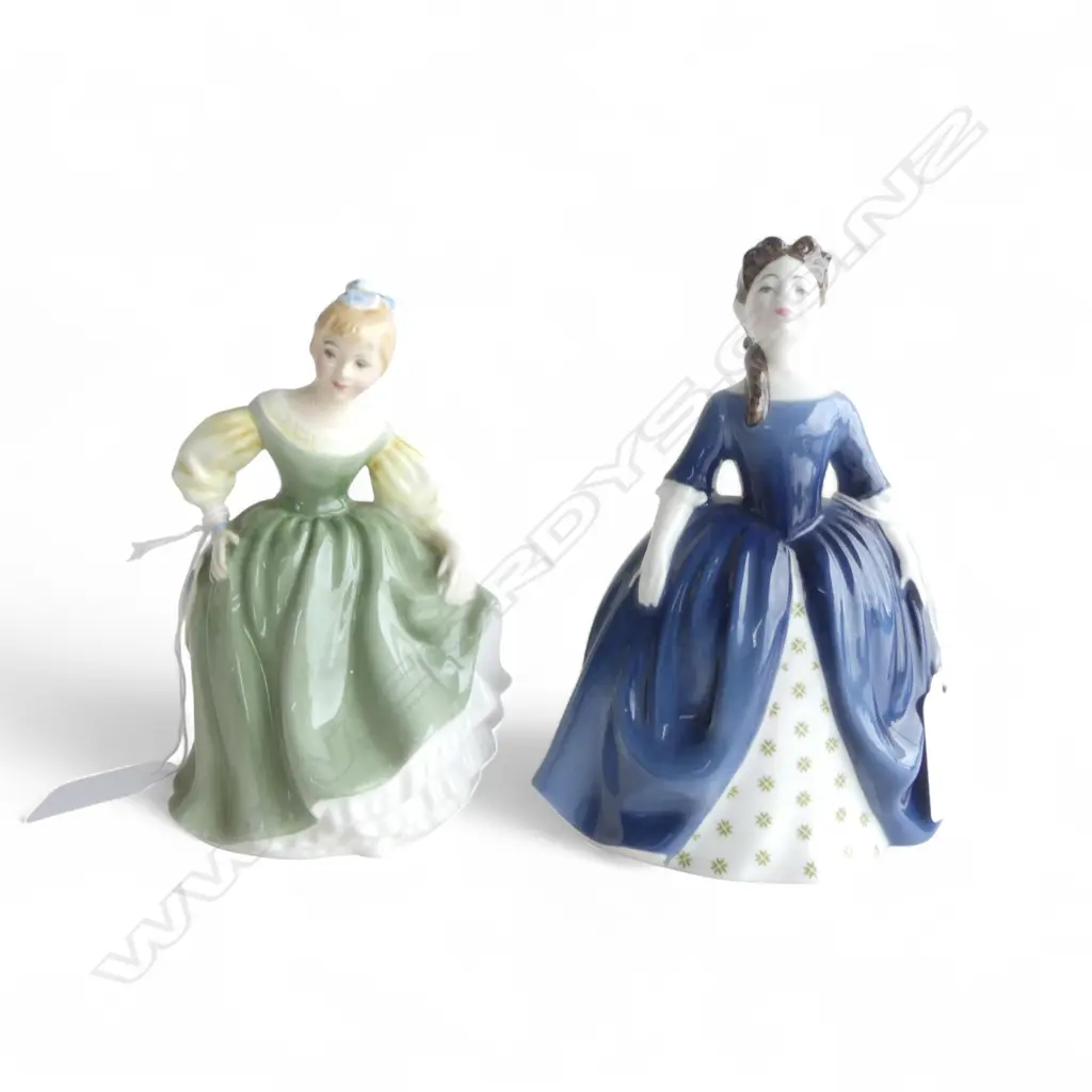 2 ROYAL ALBERT FIGURINES, FAIR MAIDEN & DEBBIE, H.1450mm Image 1++