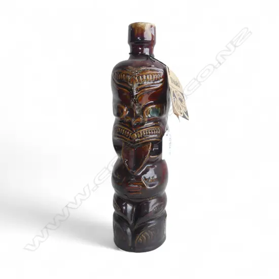 TI TOKI GREEN GLAZED BOTTLE w. ORIG. TAG H.300mm no stopper