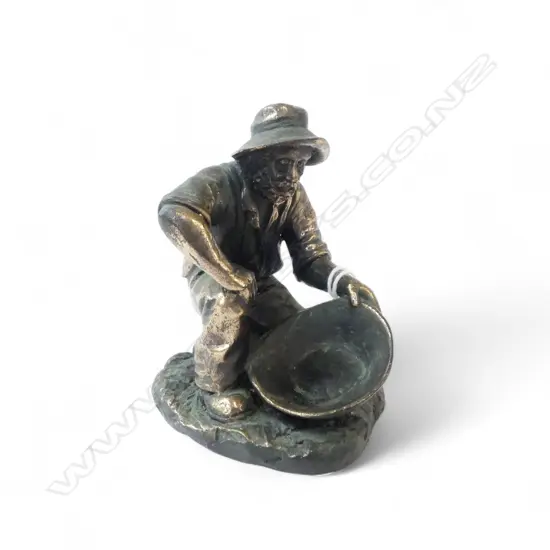 A.B. HOLAN AUS. PRINT Ed.130/10000 BRONZE GOLD MINER