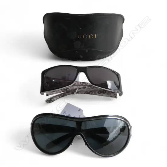 2 PRS SUNGLASSES, GUCCI & PRADA
