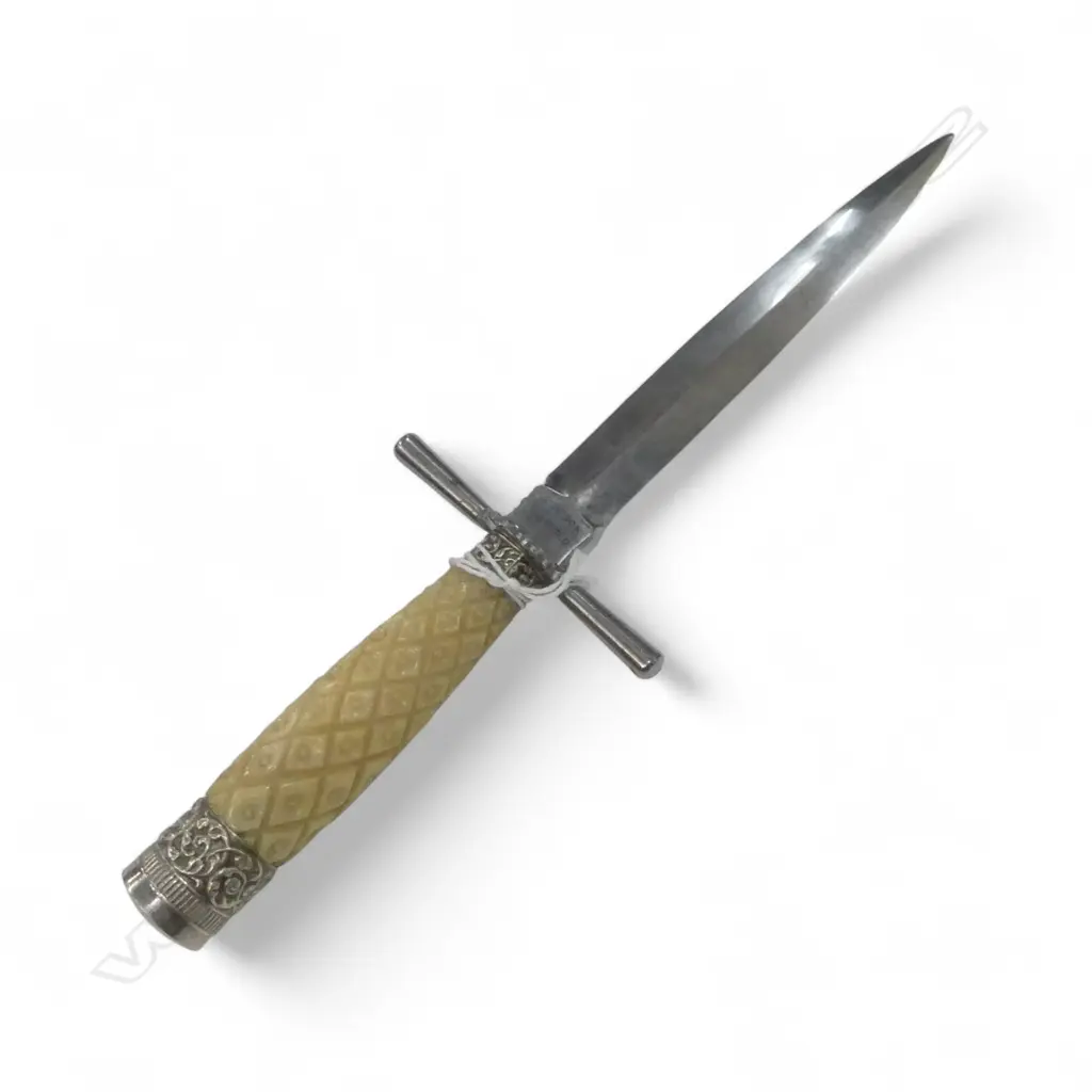 DOUBLE SIDED KNIFE, BLADE STAMPED CJ JOHNSON SHEFFIELD L.255mm Image 1++