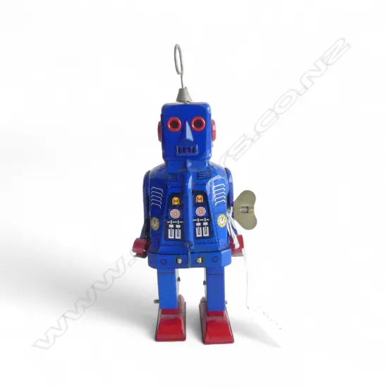 WIND UP METAL ROBOT - TOBAR LTD MADE IN CHINA H.200mm
