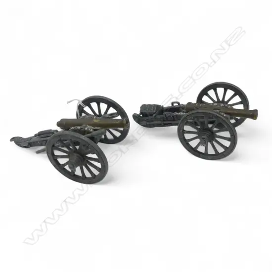 2 DIECAST CANNONS 