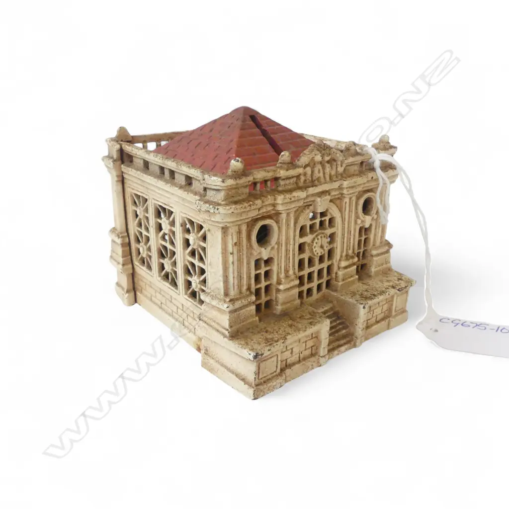 Cream with Red Roof Still Money 'Bank'  Depth 95mm Image 1++