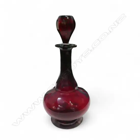 RED CRYSTAL DECANTER H.320mm