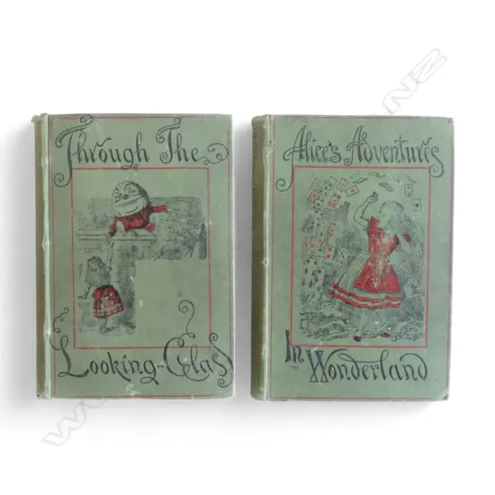 2 volumes. Alice's Adventures in Wonderland by Lewis Carroll illustrations by John Tenniel. 1893