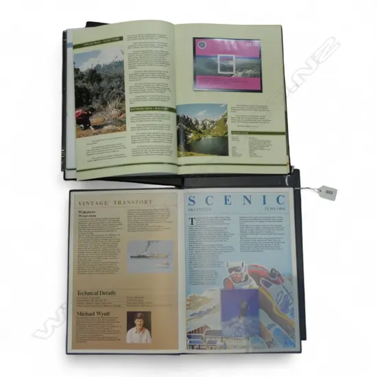 2 PRESENTATION BOOKS OF N.Z. STAMPS 84/88