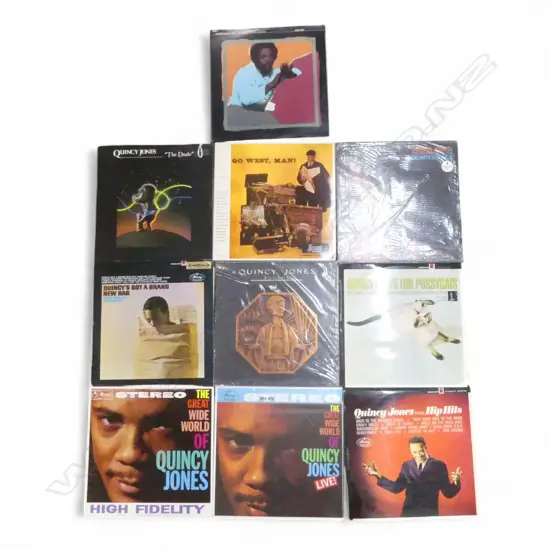 ASST. QUINCY JONES JAZZ LPs  Provenance: Ex Collection Wellington Choy