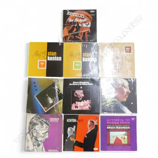 ASST. STAN KENTON JAZZ LPs  Provenance: Ex Collection Wellington Choy