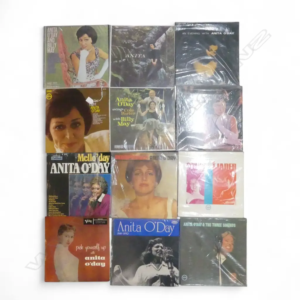 ASST. ANITA O'DAY JAZZ LPs  Provenance: Ex Collection Wellington Choy Image 1++