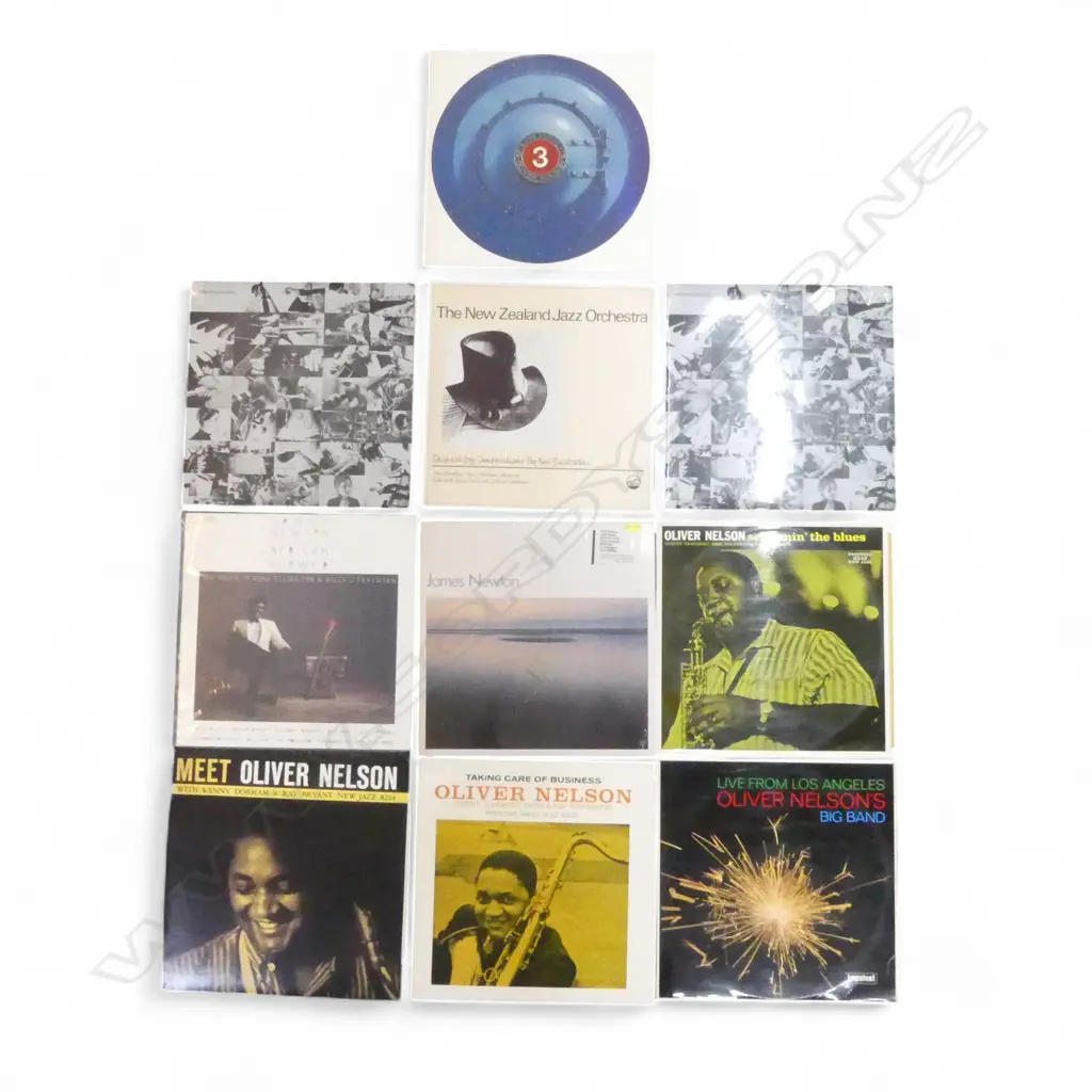 ASST. OLIVER NELSON, JAMES NEWTON & N.Z. JAZZ ORCHESTRA LPs  Provenance: Ex Collection Wellington Choy Image 1++