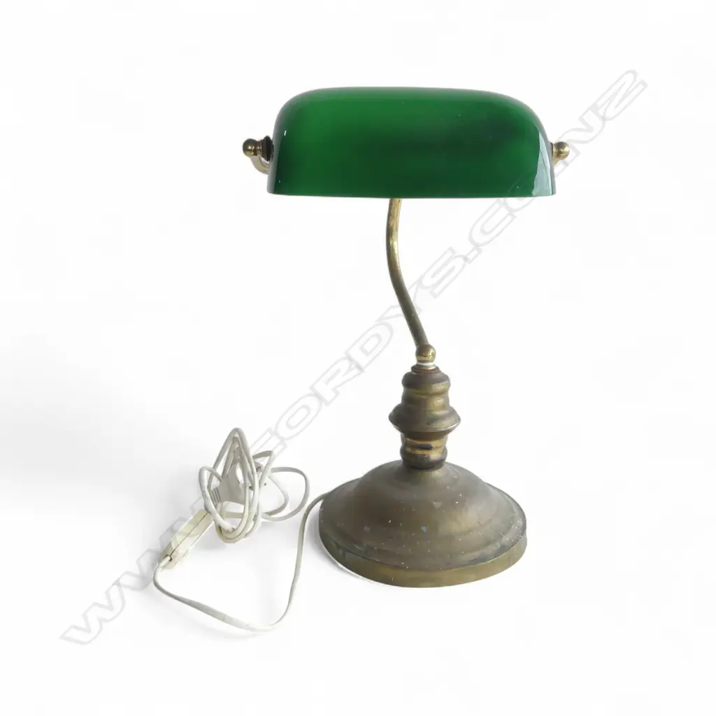 BANKERS LAMP, SOME CORROSION TO METAL H.380mm Image 1++