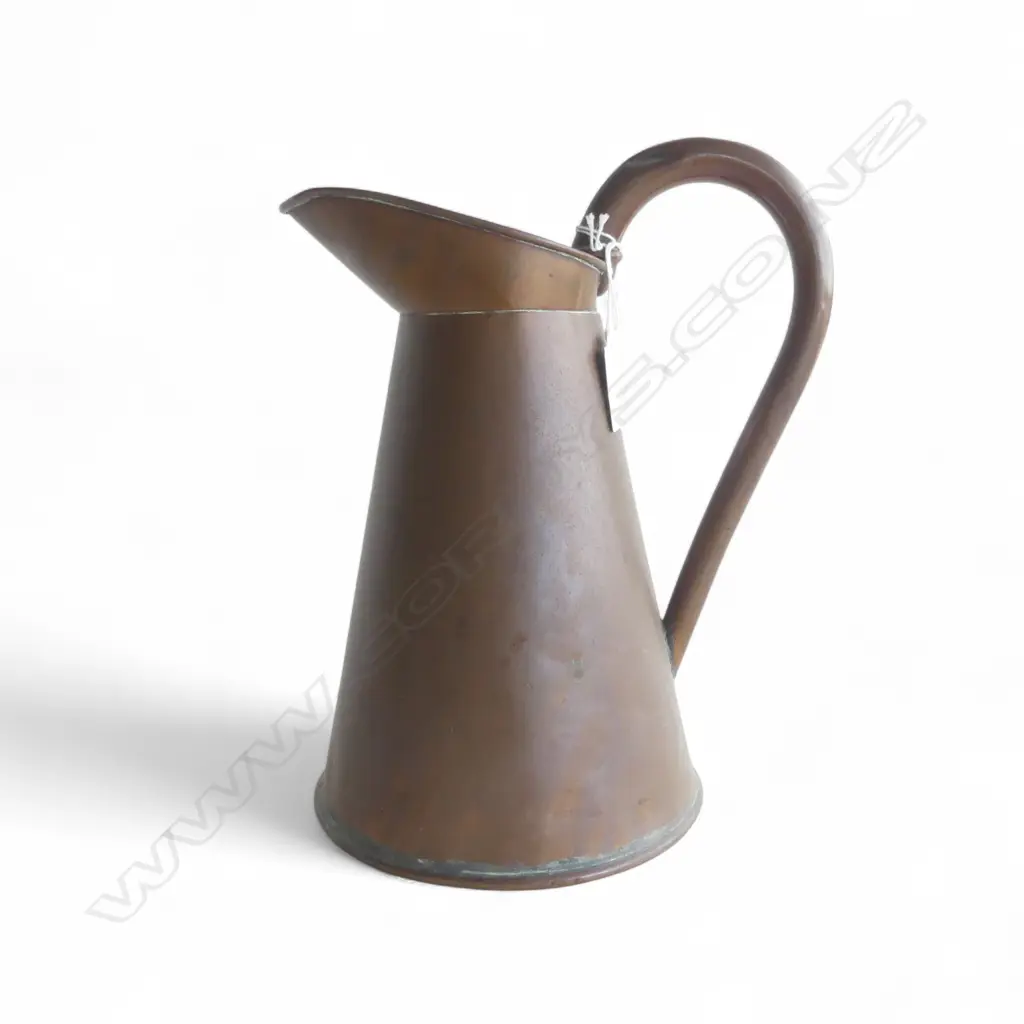LARGE OLD COPPER JUG H.240mm Image 1++