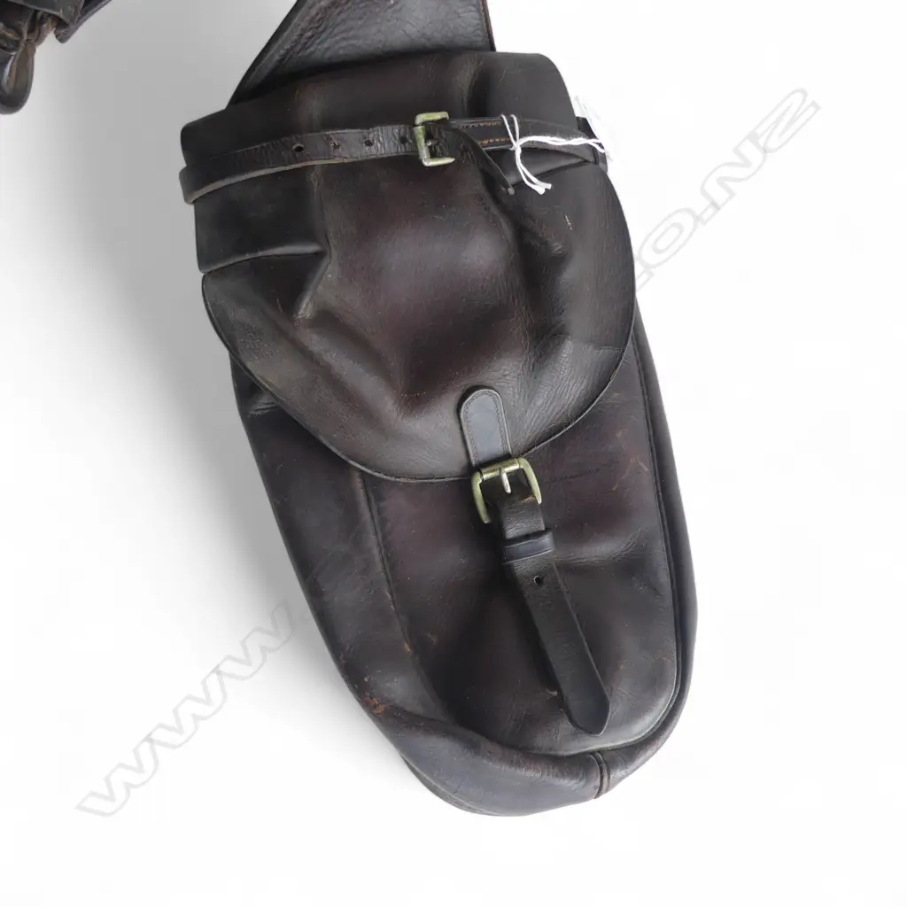 PR STITCHED HEAVY DUTY LEATHER SMALL SADDLE BAGS Image 1++