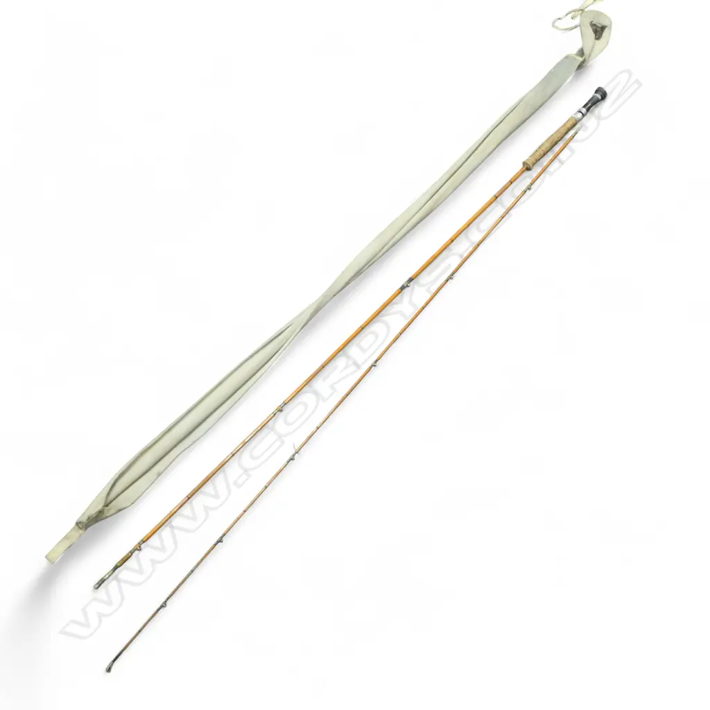 2 PCE SPLIT CANE FRESHWATER ROD IN BAG marked #7 Image 1++
