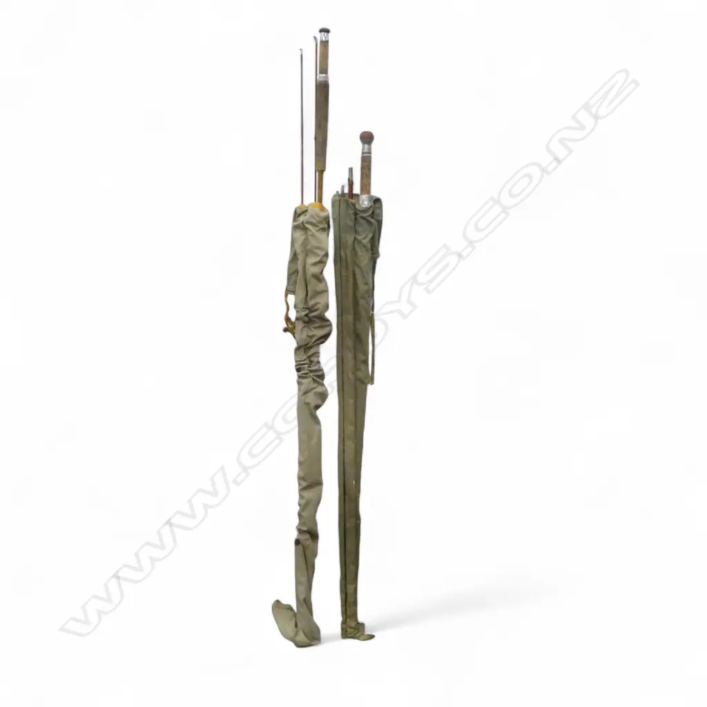 HARDY'S VINTAGE CANE 3pce + spare tip 'The Palakona'  FISHING ROD & 1 Edgar Sealy. Both in original bags Image 1++