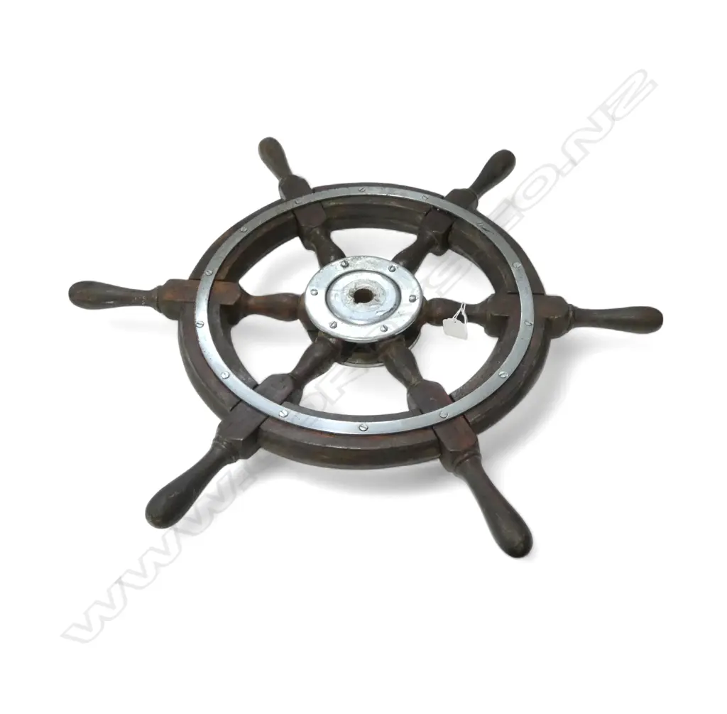 WOODEN SHIPS WHEEL Dia.600mm Image 1++