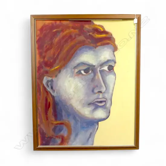 PORTRAIT, ACRYLIC ON BOARD 970x755mm 'GRAEME MALE 1991' VERSO