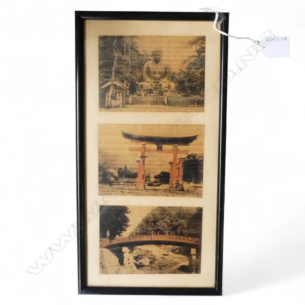 FRAMED JAPANESE POKER WORKS 150x310mm Image 1++