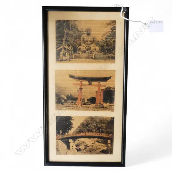 FRAMED JAPANESE POKER WORKS 150x310mm