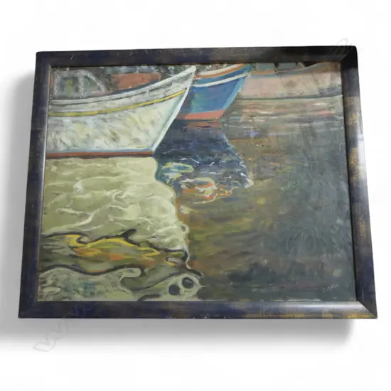 CHARLES ROSE (1921-2017) 'REFLECTIONS' OIL ON CANVAS 600x750mm, SIGNED