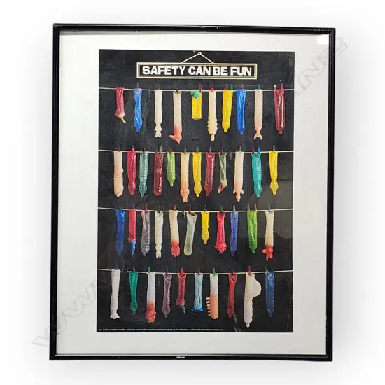 "SAFETY CAN BE FUN" POSTER PRINT BY MARCO PELLANDA, 1994,195x130mm