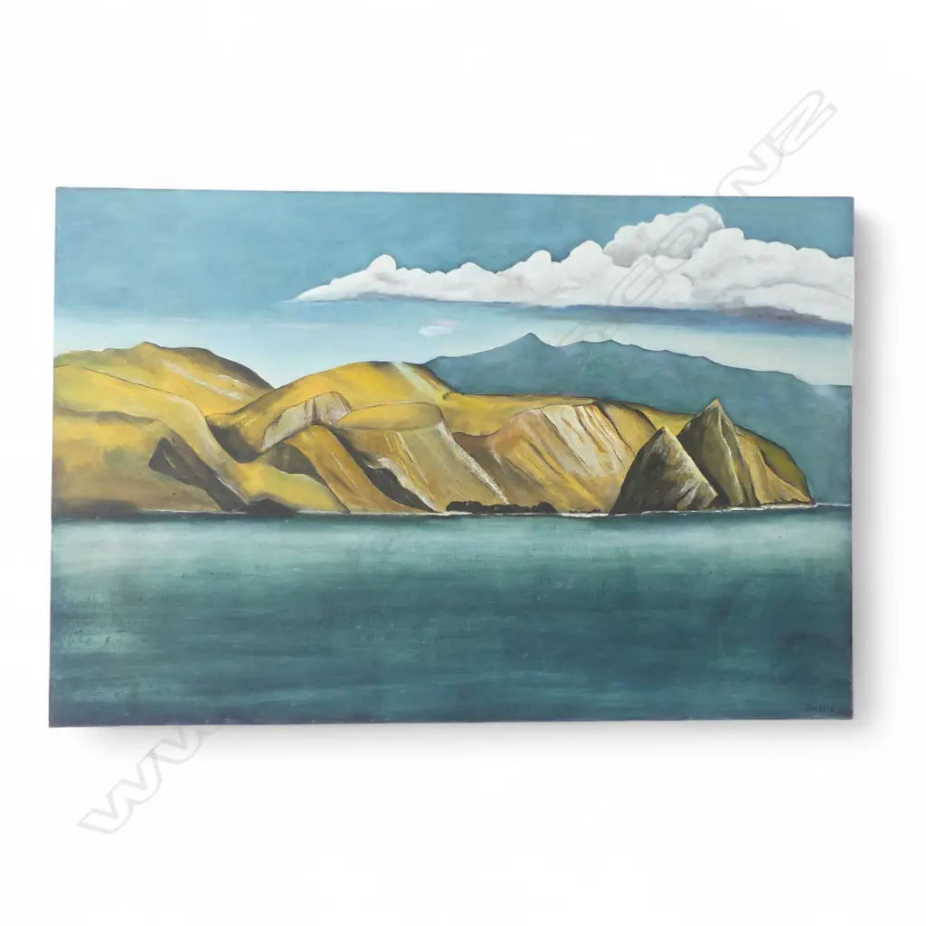JON LEES, SIGNED LANDSCAPE, ACRYLIC ON CANVAS,600 X 930MM Image 1++