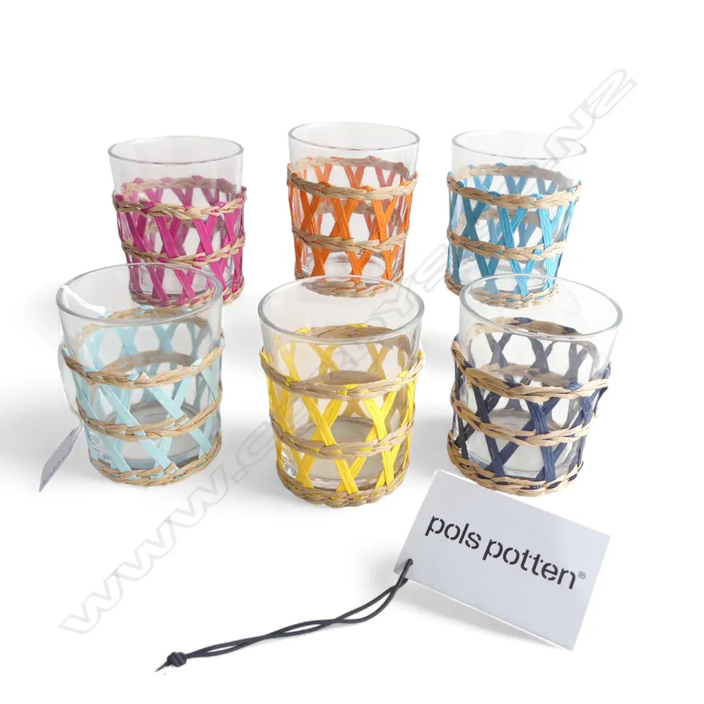 6 POLS POTTEN TUMBLERS H.95mm Image 1++