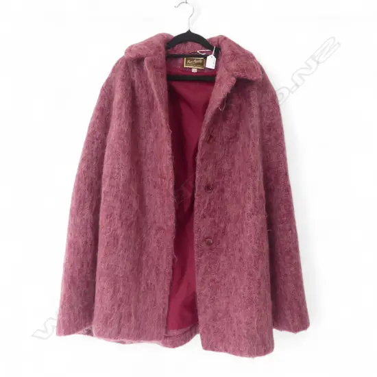 'MAIRI MACINTYRE FORT WILLIAM SCOTLAND' MOHAIR CAPE 3/4 length. Labelled. Size S (small) with lining