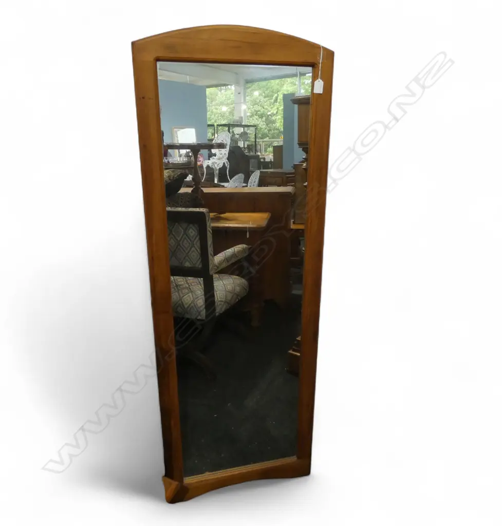 RIMU FRAMED 3/4 LENGTH FLOOR STANDING MIRROR w EASEL BACK 1540 X 540mm Image 1++