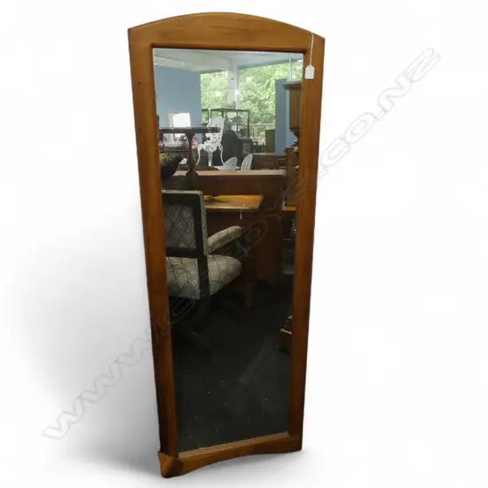 RIMU FRAMED 3/4 LENGTH FLOOR STANDING MIRROR w EASEL BACK 1540 X 540mm