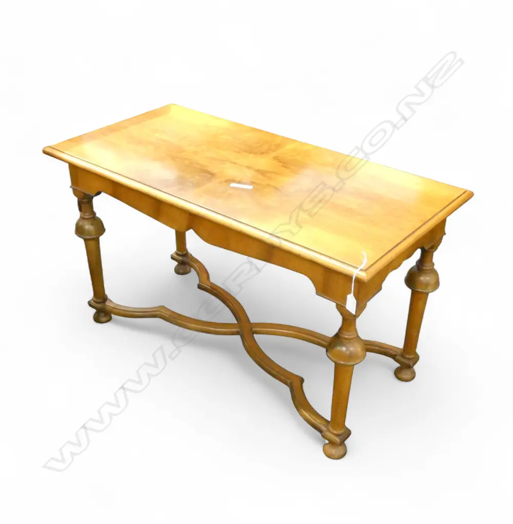 WALNUT X-STRETCHER BASED COFFEE TABLE 920x460x530mm Image 1++