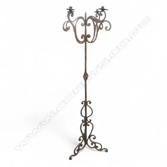 RUSTIC WROUGHT IRON CANDELABRA H.1760mm