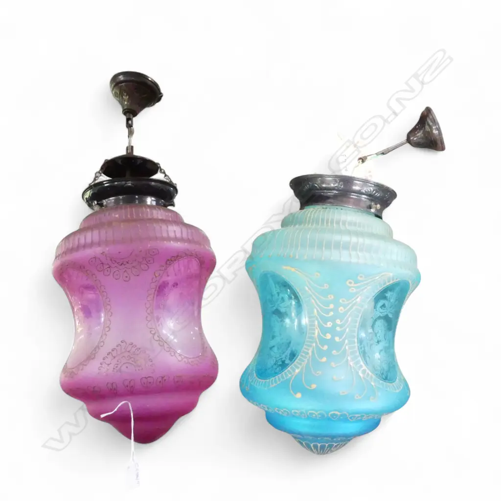 2 ANTIQUE LIGHT FITTINGS H.600mm Image 1++