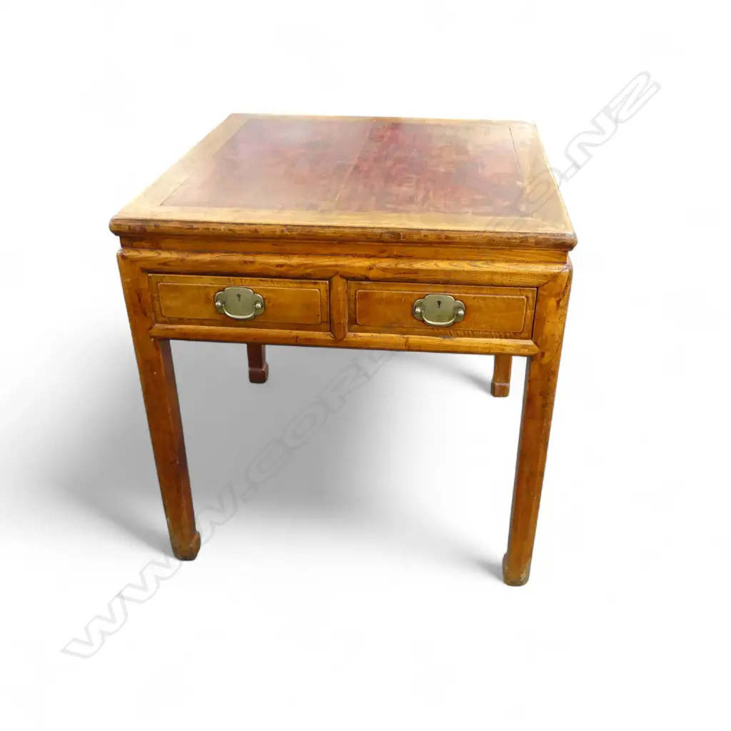 ORIENTAL TABLE w. 3 DRAWERS 840x840x855mm Image 1++