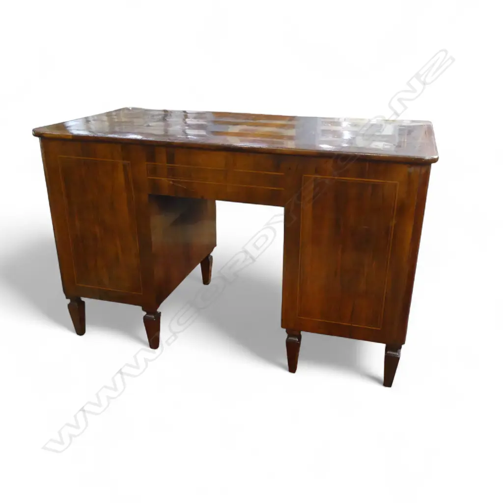 VINTAGE WALNUT INLAID DESK 1255x640x770mm Image 1++