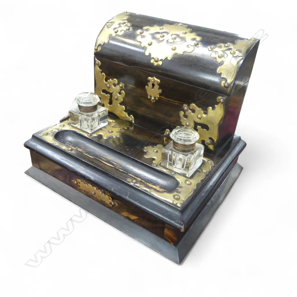 ANTIQUE COROMANDEL DESK SET 310x270x255mm Image 1++