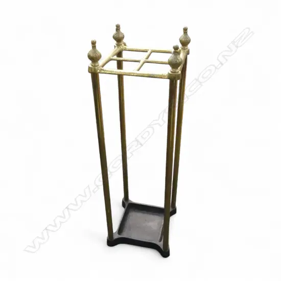 BRASS & CAST IRON UMBRELLA STAND H.630mm