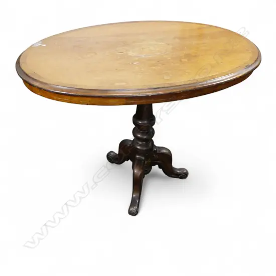 INLAID OCCASIONAL TABLE 900x600x700mm faults, old borer