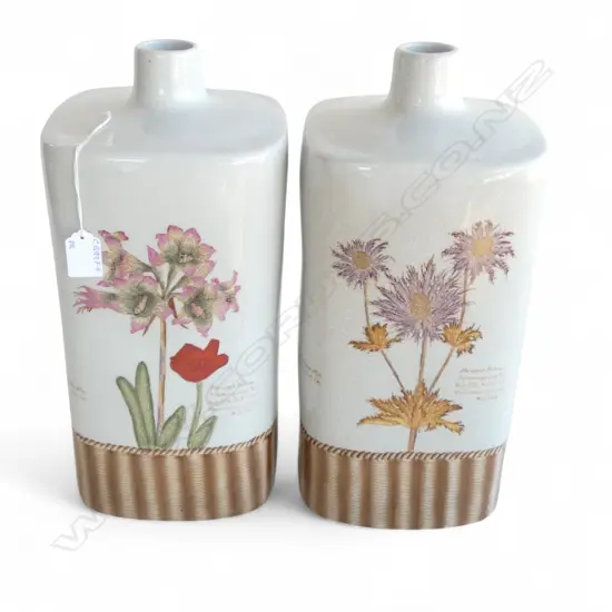 PR CRACKLE GLAZE BOTANICAL VASES H.380mm