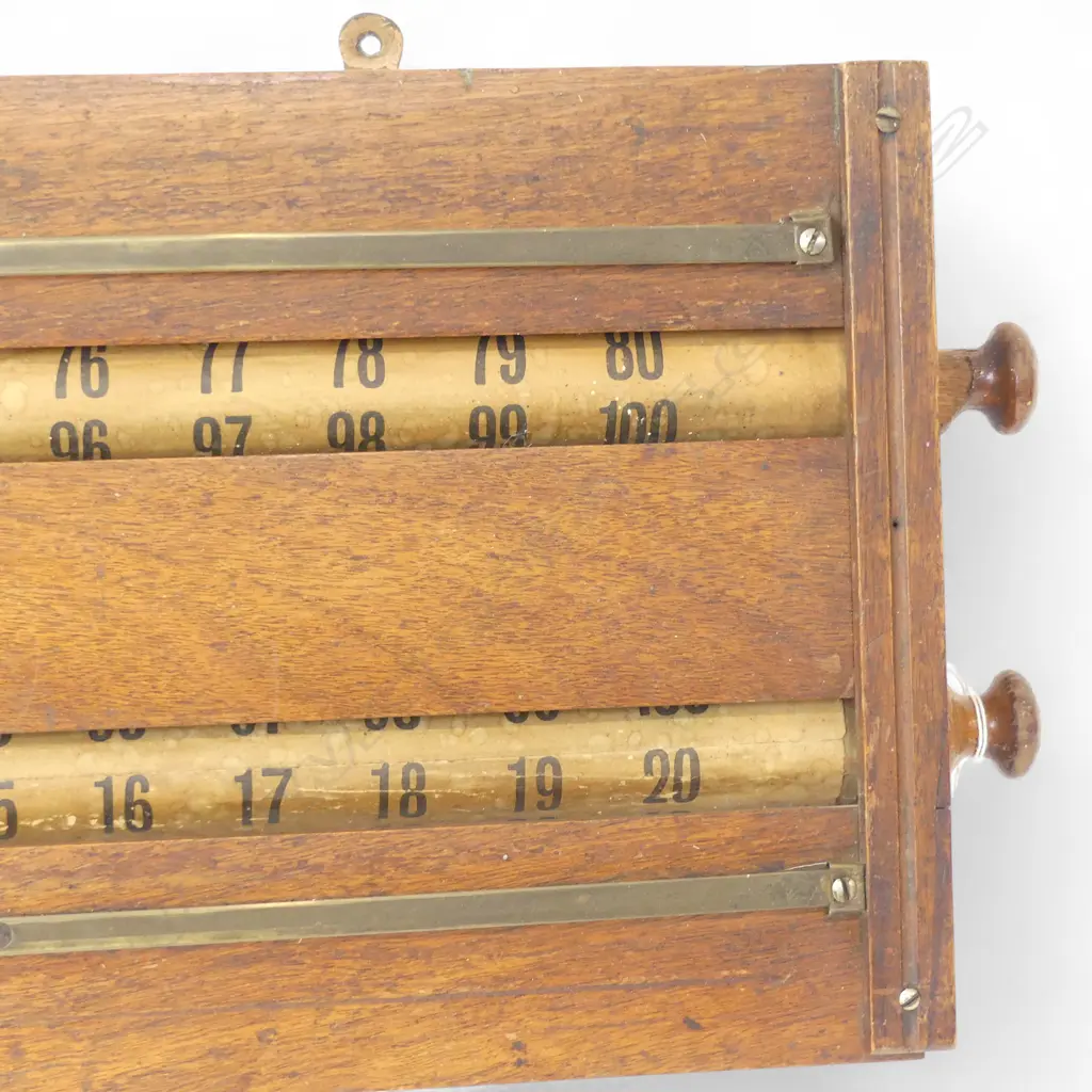 AN ANTIQUE BILLARDS SCOREBOARD BY BARTON MCGILL 290 X 960mm  Image 1++