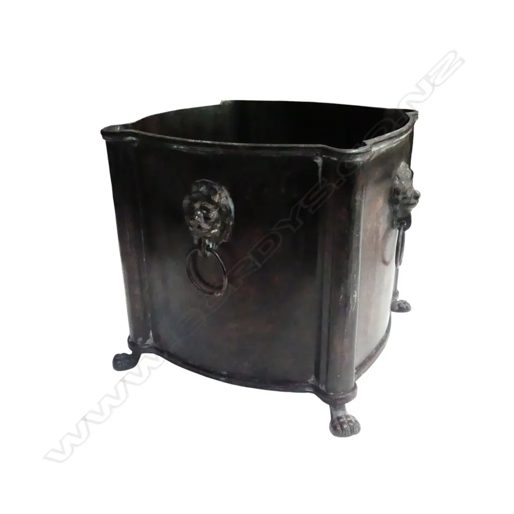 BRONZED METAL JARDINIERE 250x250x210mm Image 1++