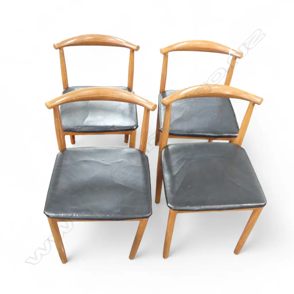 4 MODERN WOOD GRAIN LOOK ALUMINIUM CHAIRS H.760mm Image 1++