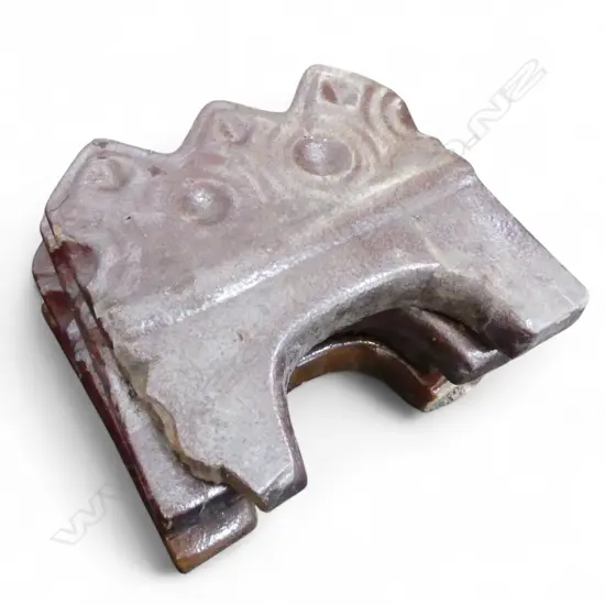 4 OLD N.Z. GLAZED GARDEN EDGINGS H.220mm