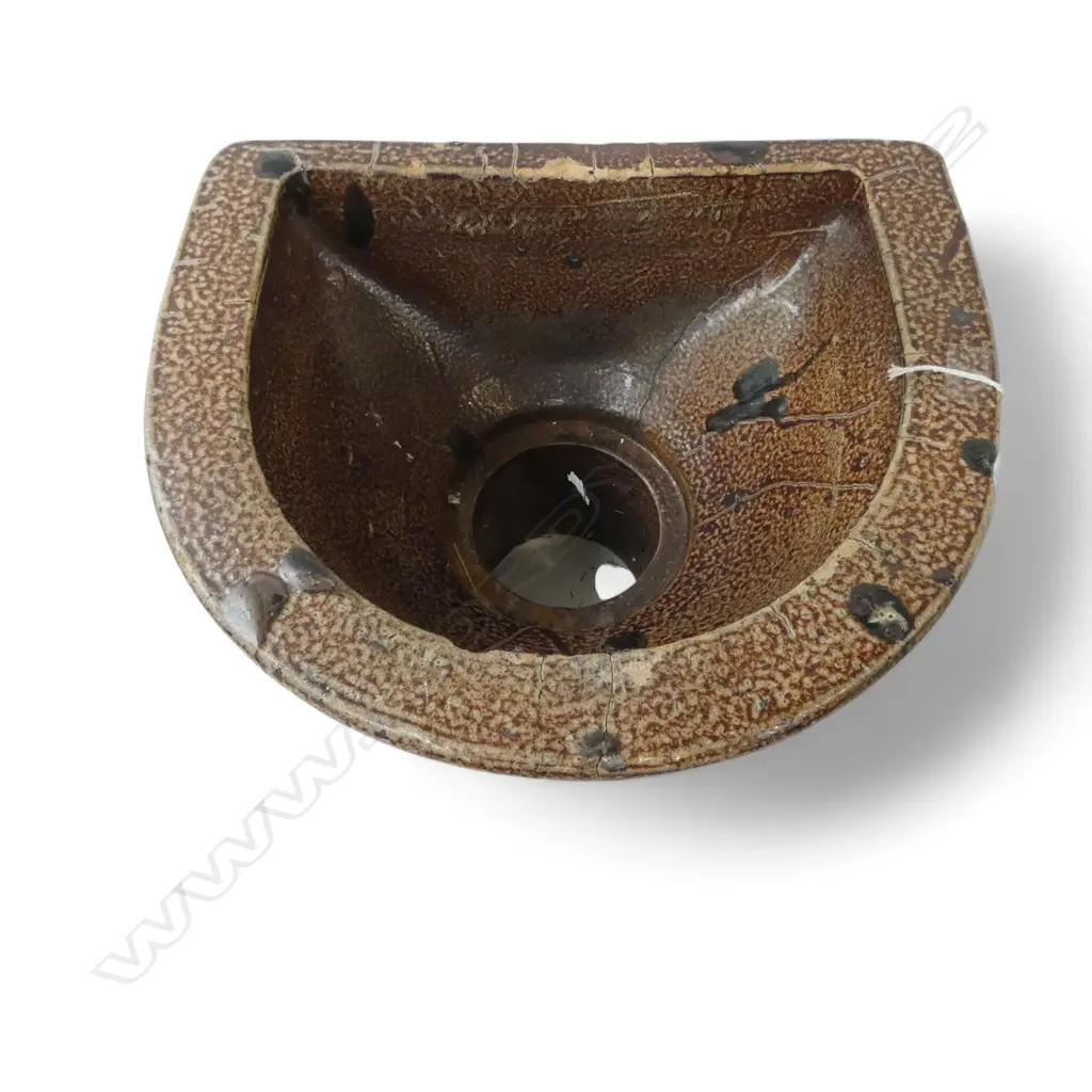 SALT GLAZED EARTHENWARE GULLY DISH H.270mm Image 1++